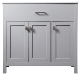 36" SIngle Bathroom Vanity, Grey