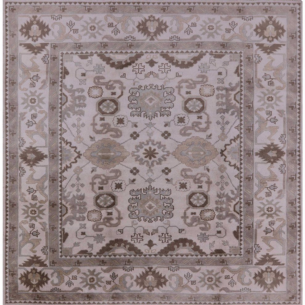 Ahgly Company Indoor Square Mid-Century Modern Area Rugs, 3' Square