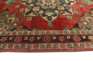 Fine Vintage Distressed Carleen Rust/Charcoal Runner, 3'7x10'4