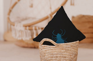 Halloween Spiders Accent Pillow With Removable Insert, Unreal Teal, 20"x20"