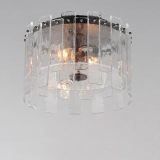 Maxim 21832 Warren 2 Light 15"W Flush Mount Drum Ceiling Fixture - Dark Bronze