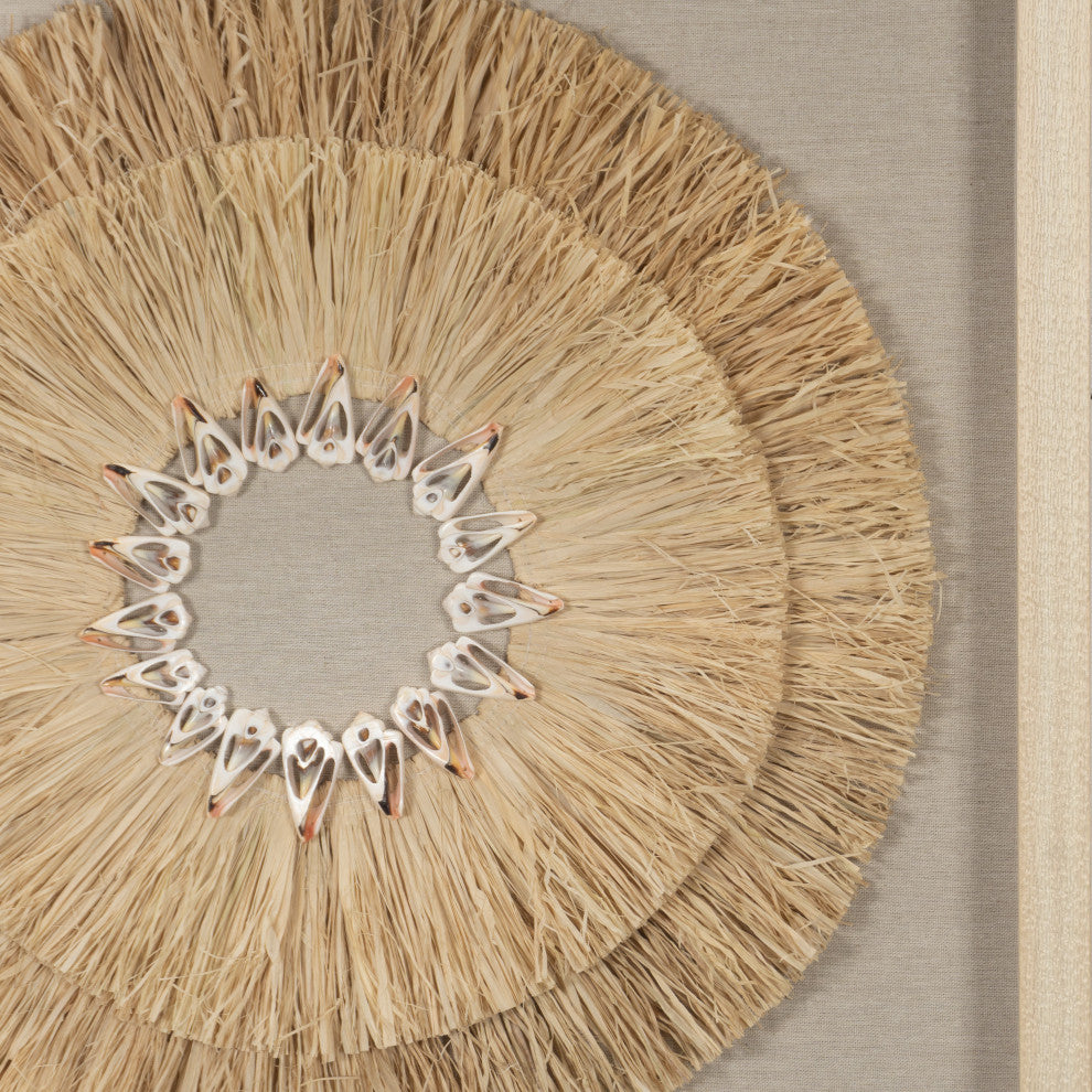 HUJI Weed & Papier-mÃ¢chÃ© Shadow Box Wall DÃ©cor, Huji Weed & Sea Shell Shadow Box