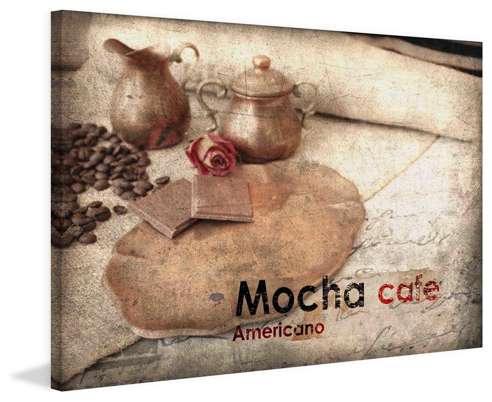 "Mocha Cafe" Painting Print on Canvas by Irena Orlov