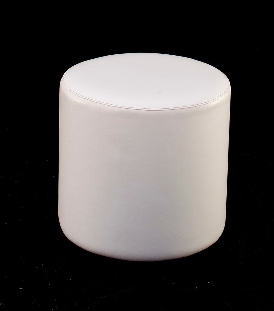 Dot Cylinder Ottoman, Cognac