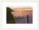 "Setting Sun" Framed Digital Print by Diane Romanello, 27x21"