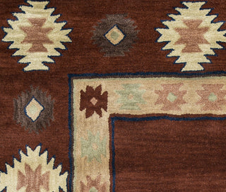 Southwest SU2014 Burgundy Southwest/Tribal Area Rug, Rectangular 8'x10'