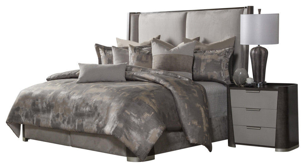 Aubrey 10-Piece King Comforter Set - Patina