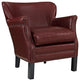 Modern Red Key Upholstered Vinyl Armchair