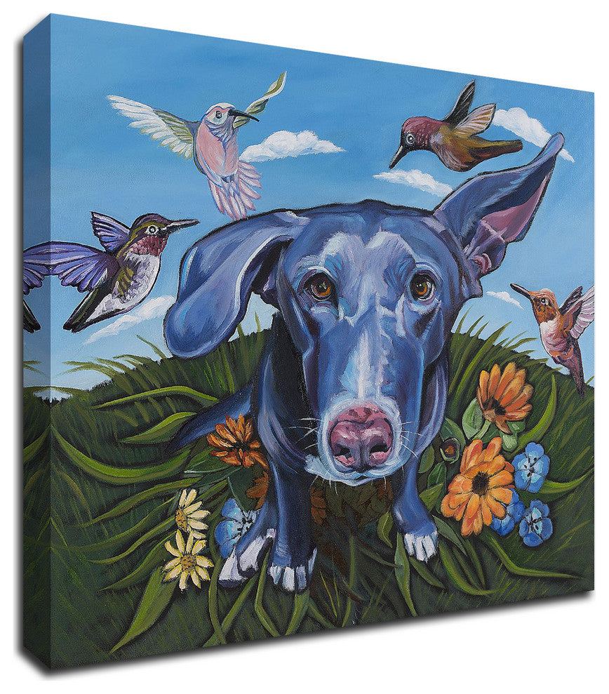 Babs n"™ Birds by Kathryn Wronski, Print on Canvas, 30"x30"