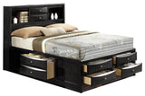 ACME Ireland EK Bed W/Storage, Black, Full