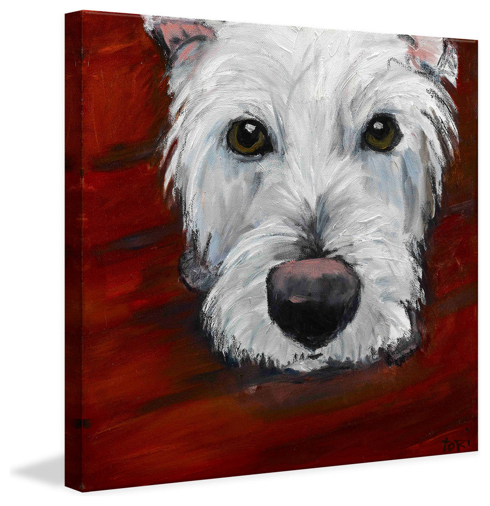 "Red Dash" Painting Print on Canvas by Tori Campisi