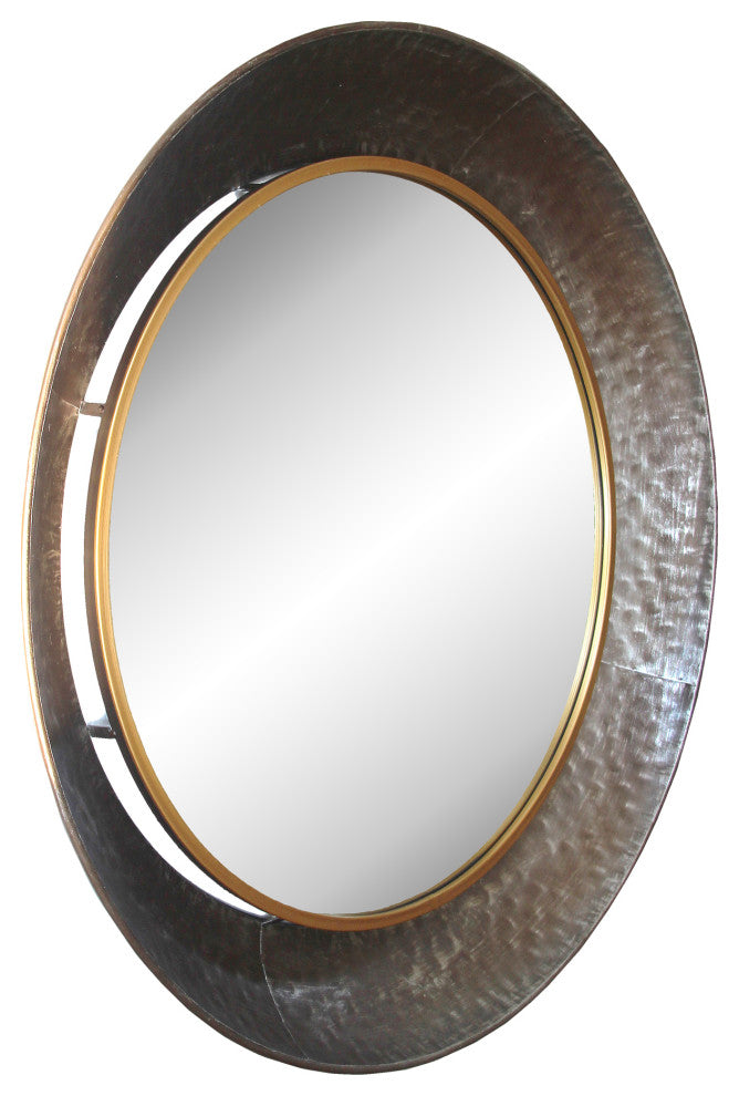 Contemporary Rey Mirror Large - Gold