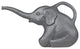 Living Accents 63182 Elephant Watering Can, 2 Quart, Gray