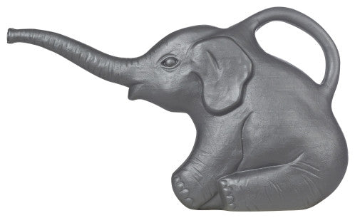 Living Accents 63182 Elephant Watering Can, 2 Quart, Gray