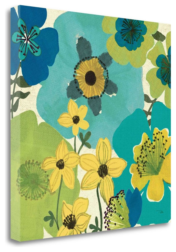 "Garden Brights Cool IV" By Pela Studio, Giclee Print on Gallery Wrap Canvas