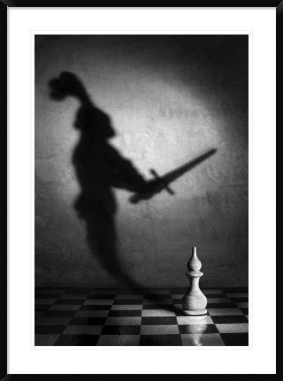 "The Heart Of A Knight" Framed Digital Print by Victoria Ivanova, 32x44"