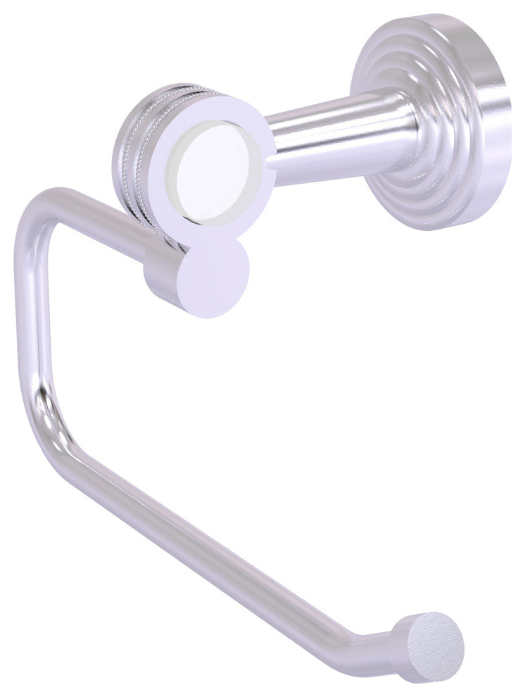 Pacific Beach Euro Style Dotted Accent Toilet Tissue Holder, Satin Chrome