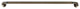 Versailles 7/8" Privacy Wraparound Rod Set, 66"x120" Antique Brass
