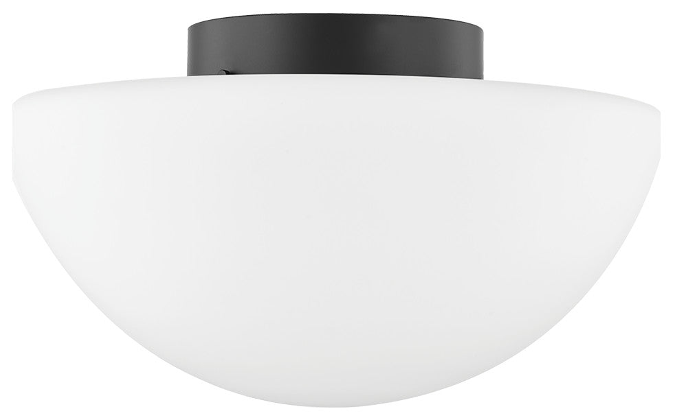 Andrea 1-Light Flush Mount Soft Black