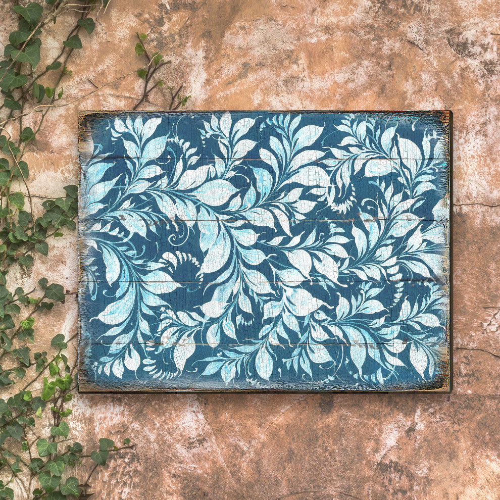 Decorative Pattern Wooden Block, 18"x12"