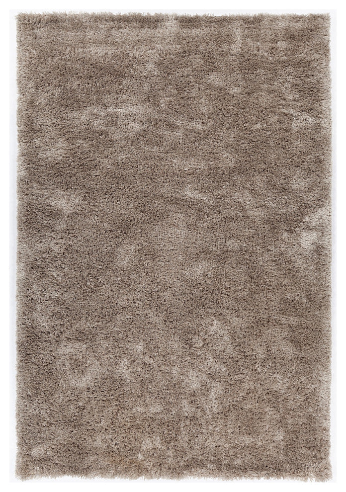 Sofie Handwoven Contemporary Shag Rug, Taupe, Rectangular 9'x13'
