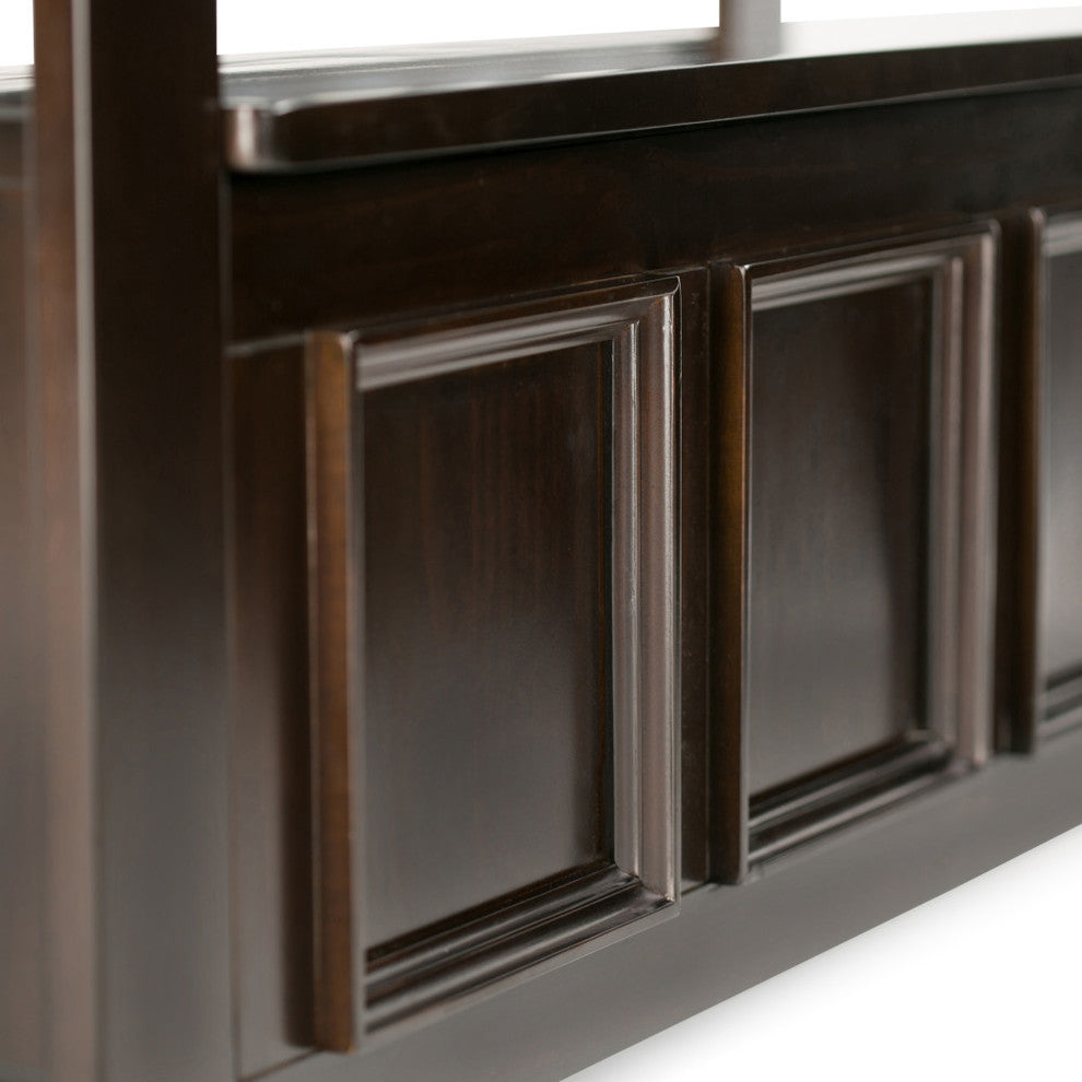 Amherst Entryway Storage Bench, Hickory Brown