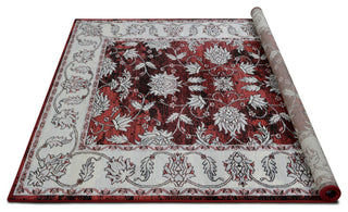 Traditional Accent Rug, Scarlet Red, 9'8"x7'5"