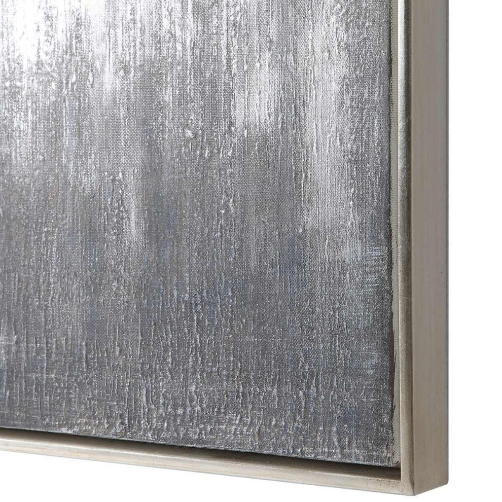 Uttermost 16 x 61" Gray Showers Hand Painted Canvases Set of 3