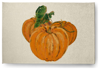 Tres Calabazas Fall Design Chenille Area Rug, Ivory, 2'x3'