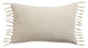 Jaipur Living Majere Solid Light Gray Poly Fill Pillow 13"X21" Lumbar