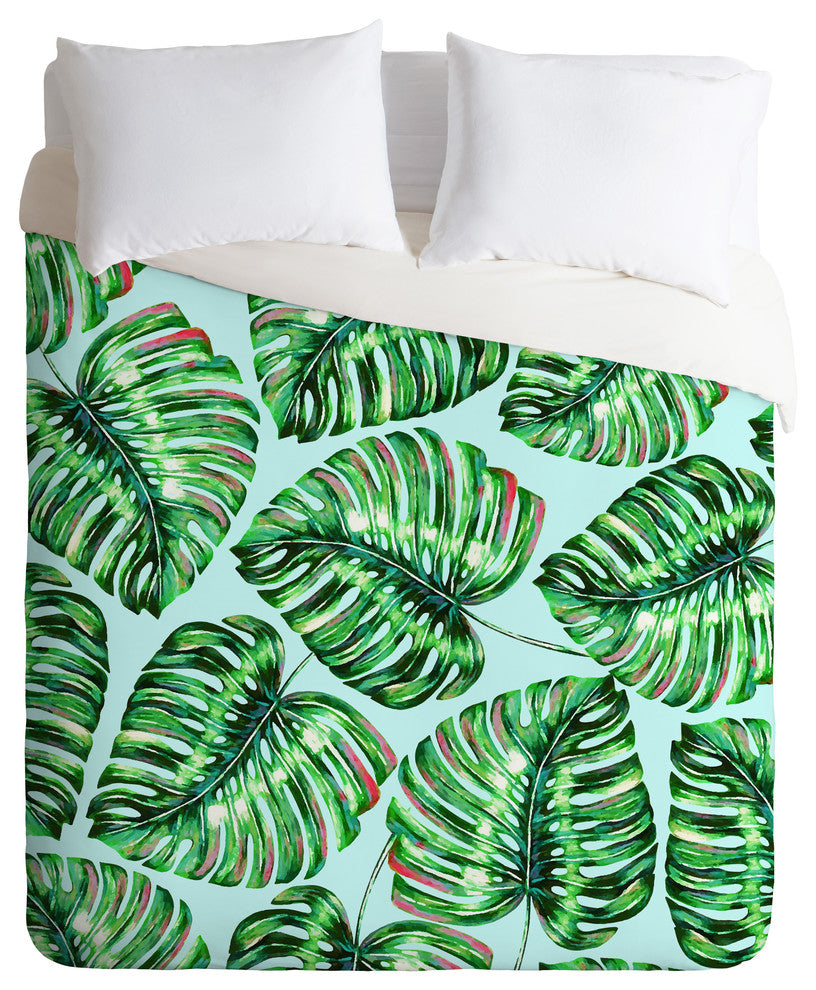 83 Oranges Tropical Greenery Duvet Cover