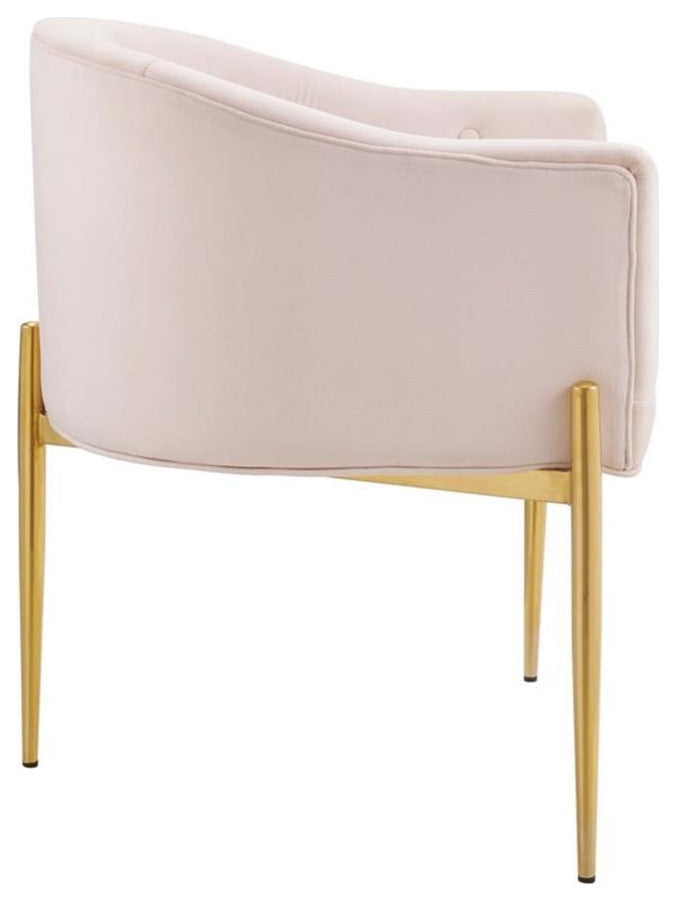 Savour Tufted Performance Velvet Accent Chair-Pink
