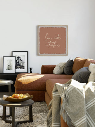 "Live With Intention" Framed Painting Print, 18x18