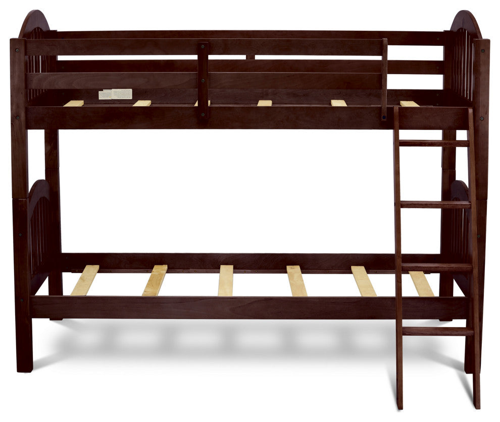 Java Bunk Bed Verona Twin Bunk Bed In Java Finish