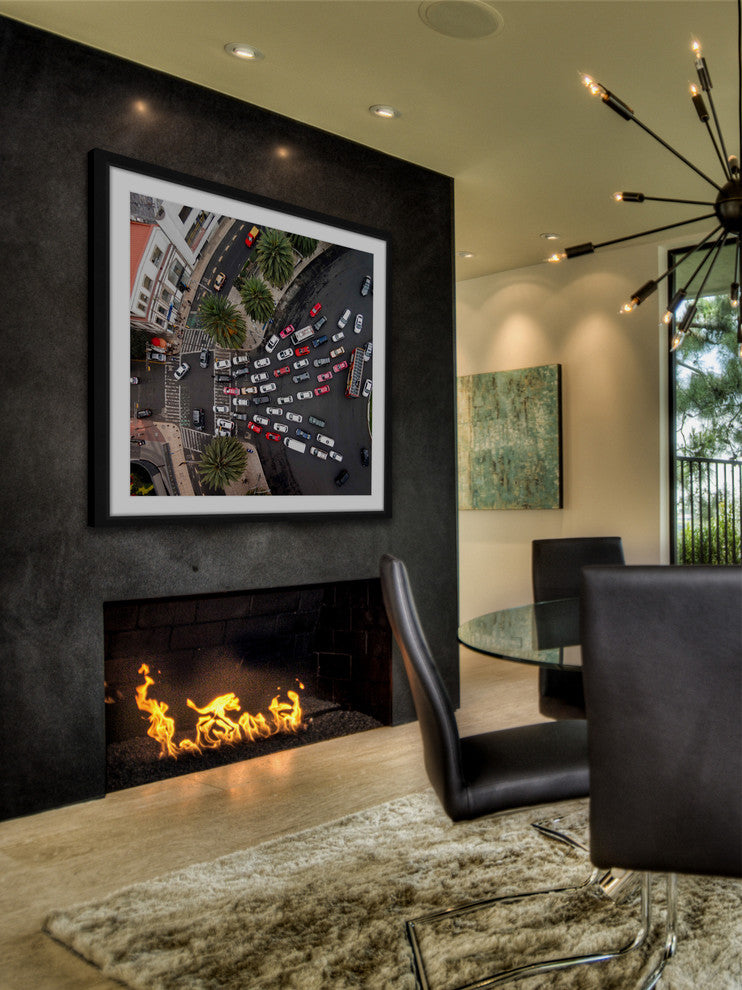"All One Way" Framed Painting Print by Karolis Janulis