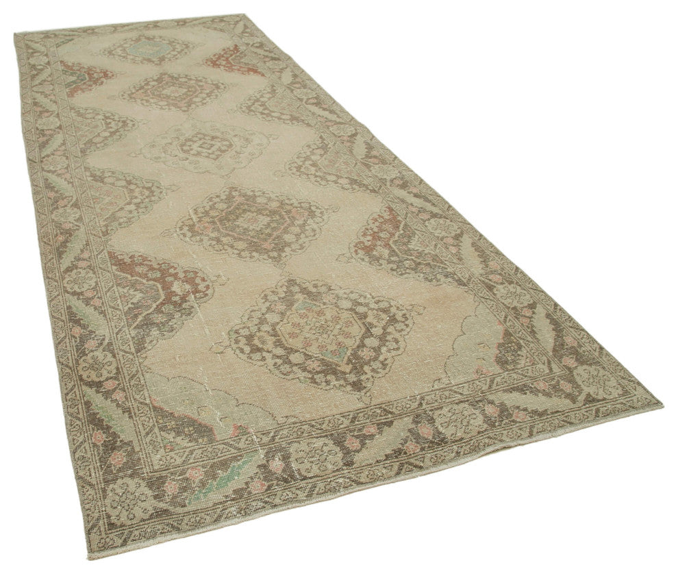 Rug N Carpet - Handwoven Turkish 4' 9" x 12' 2" Contemporary Runner Rug
