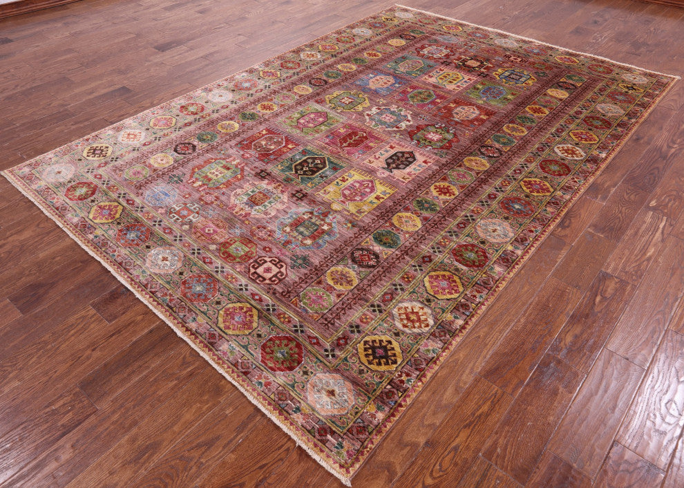 6' 9" X 10' 0" Handmade Persian Wool Rug - Q12496
