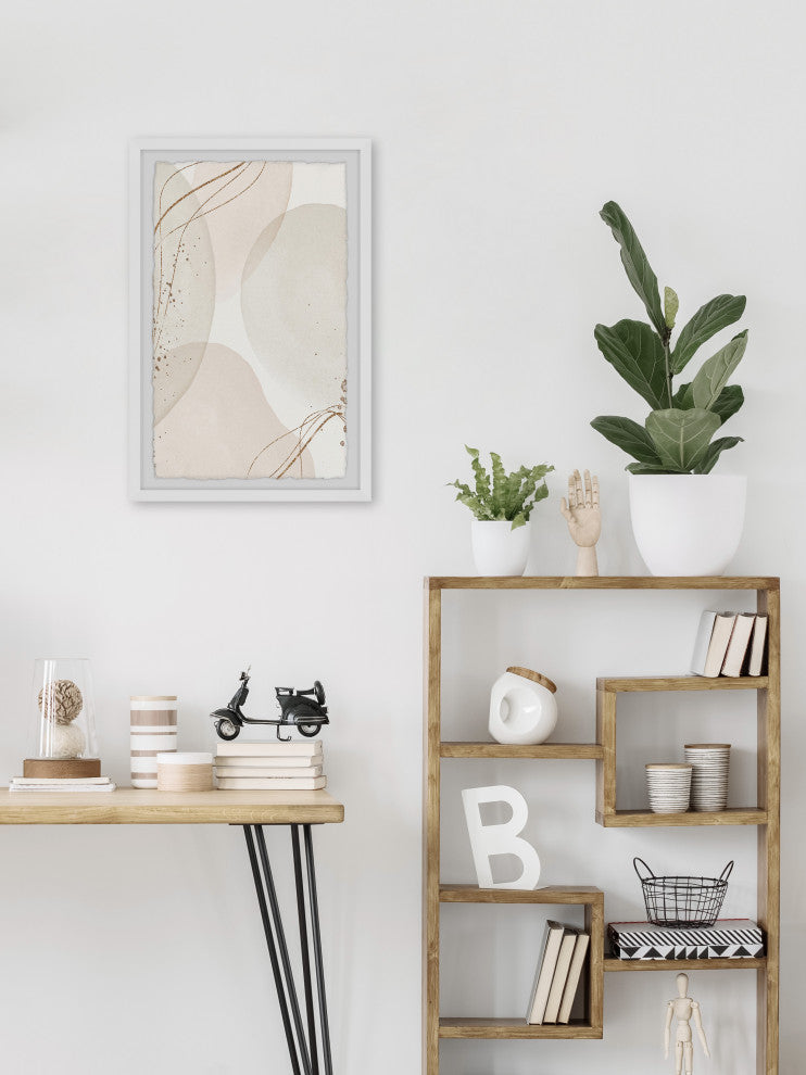 "Interconnected System" Framed Painting Print, 24x36