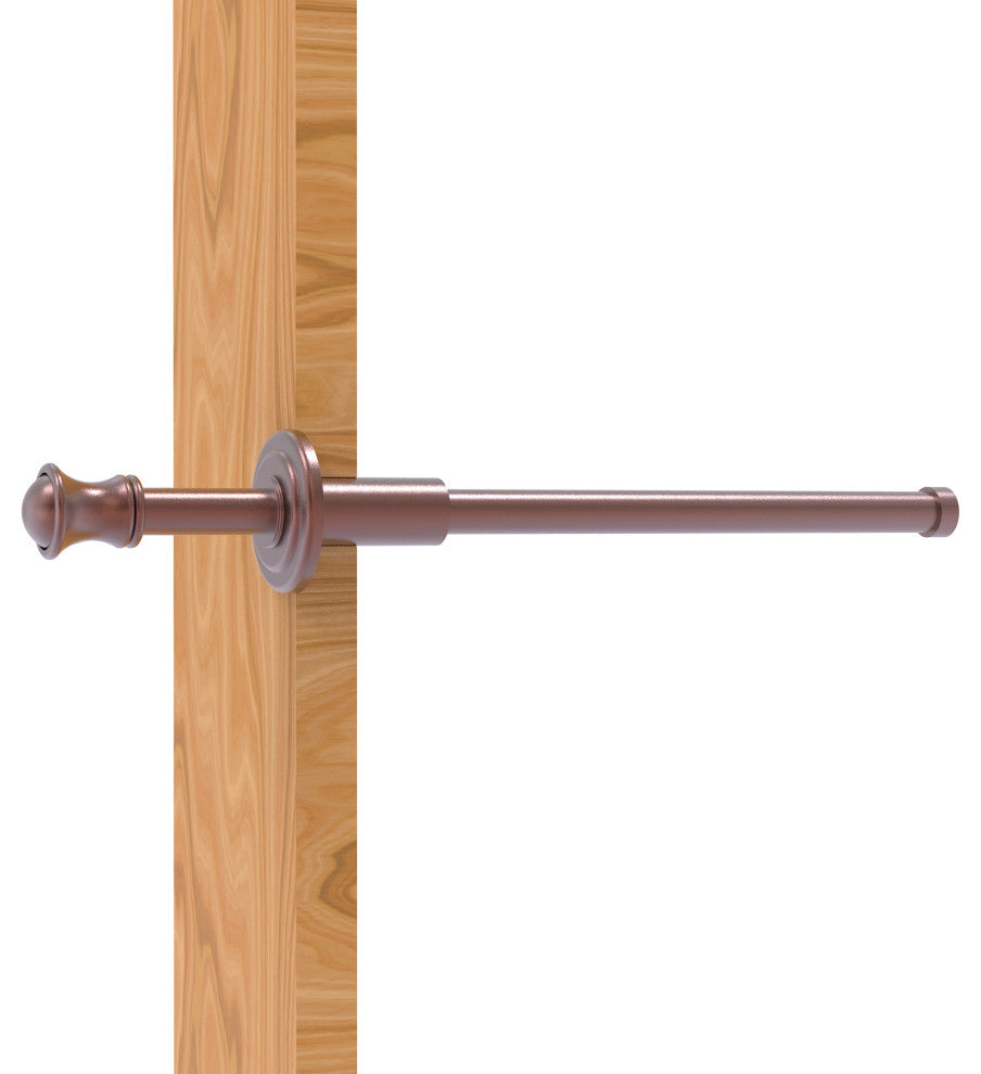 Carolina Retractable Pullout Garment Rod, Antique Copper