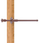 Carolina Retractable Pullout Garment Rod, Antique Copper