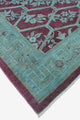 Overdyed Jabbar Blue/Rust Rug, 7'11"x9'11"