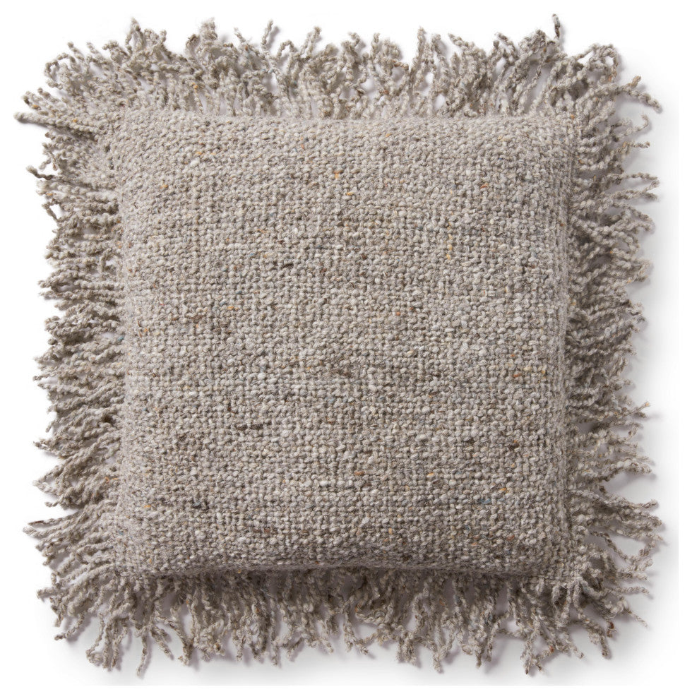 Loloi PLL0033 Beige 18" x 18" Cover w/Down Pillow