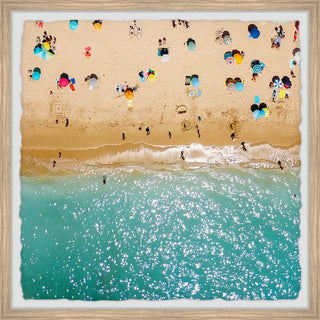 "Beach Vacation" Framed Painting Print, 12x12