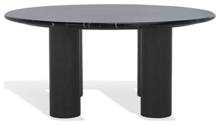 Safavieh Couture Tylee Round Marble Coffee Table, Black