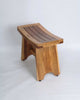 EcoDecors EarthyTeak Serenity Style Shower Bench, 24", Without Shelf