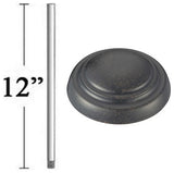 MinkaAire MA DR512 12" Ceiling Fan Downrod for 9 Ft Ceilings - Heritage