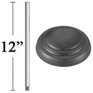 MinkaAire MA DR512 12" Ceiling Fan Downrod for 9 Ft Ceilings - Heritage