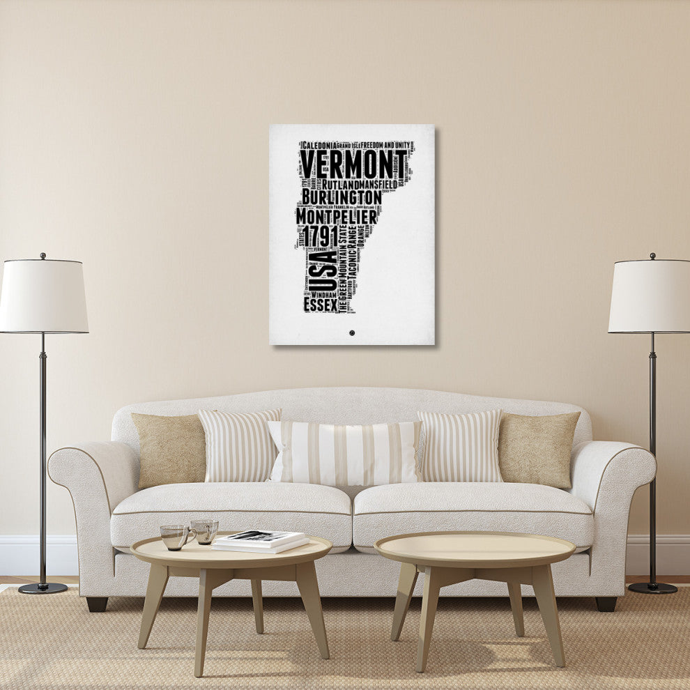 "Vermont Word Cloud 2" Fine Art Print