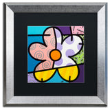 Roberto Rafael 'Big Flower IV' Matted Framed Art