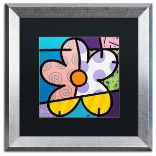 Roberto Rafael 'Big Flower IV' Matted Framed Art